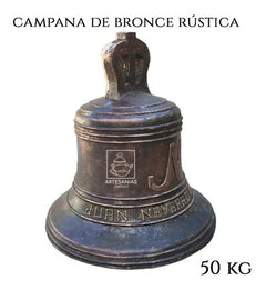 Campana Antigua O Rustica Personalizada De Bronce