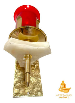Lampara O Luz Del Santisimo Triangular O Concava 1/2 Sem. C1 Dorado