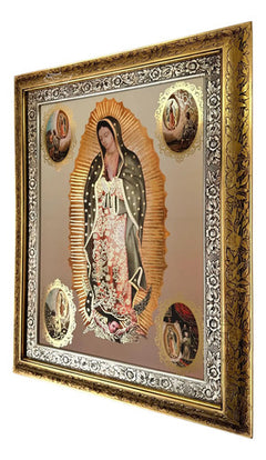 Cuadro San Jose 90x70 Cm Combinado Oro Y Plata Oro Y Plata