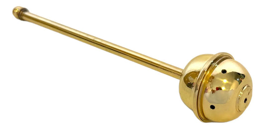 Hisopo de 18 cm para acetre, en latón abrillantado color dorado, hecho a mano en México