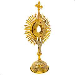 Custodia U Ostensorio Santísimo 65 Cm Corona Espinas Y Angel