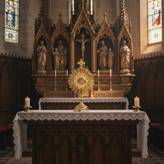 Custodia Eucarística Ostensorio Santísimo Tradicional 50 Cm