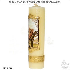 Cirio O Vela De Oración San Martín Caballero