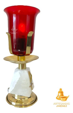Candeleros De Mesa Para Altar Piramidal Electrico 1/2 Semana Dorado