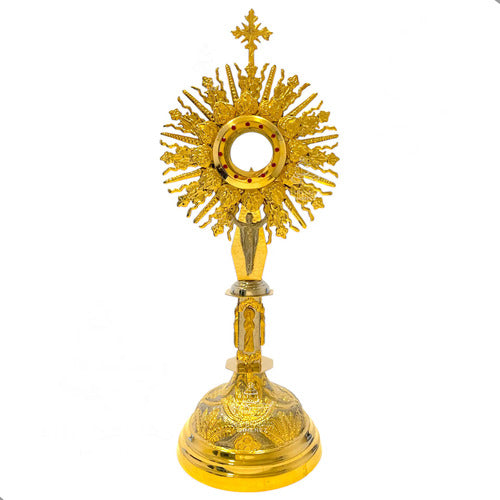 Custodia Eucaristica Ostensorio Cristo Rey Alpaca 85 Cm