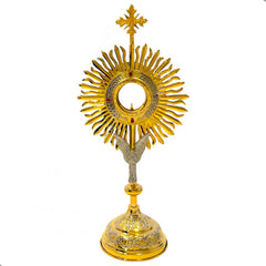 Custodia U Ostensorio Santísimo 65 Cm Corona Laurel Y Angel