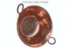 Cazo De Cobre De 15 Litros - Caso De Cobre Artesanal Full