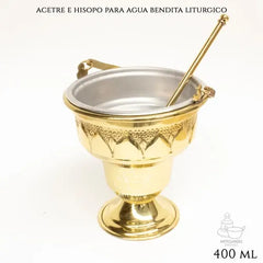 Acetre E Hisopo Para Agua Bendita Religioso A802 Chico