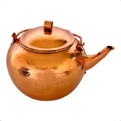 Cafetera O Tetera Con Tapa De Cobre Artesanal De 2 Litros