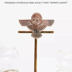 Juego De Vinajeras Para Agua Y Vino Cristal A961 Plateada