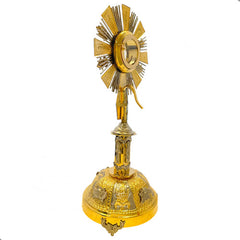 Custodia Eucaristica Ostensorio Cristo Rey Alpaca 70 Cm