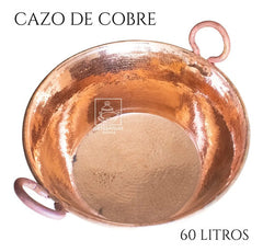 Cazo De Cobre Artesanal Capacidad 60 Litros Grueso