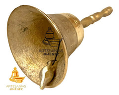 Campana De Mano No. 10 Con Mango De Bronce