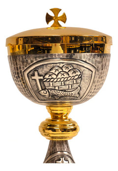 Caliz Copon Y Patena Liturgico Vaso Sagrado D03