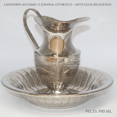 Lavatorio O Lavabo Con Bandeja De Comunion Liturgico Grande