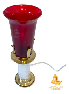 Candeleros De Mesa Para Altar Caramelo Electrica Semanario Dorado
