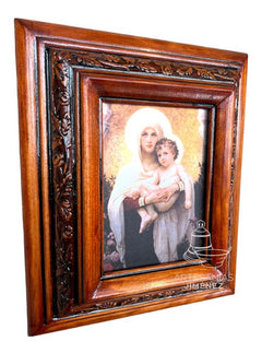 Cuadro Virgen De Las Rosas Nogal C10 Nogal