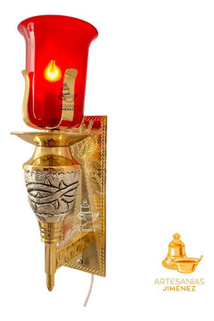 Lampara O Luz Del Santísimo Dorada Corona De Espinas