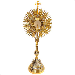 Custodia Ostensorio Tradicional De Sol Iglesia 1.25 M A0780