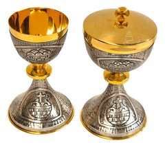 Caliz Copon Y Patena Liturgico Vaso Sagrado D07