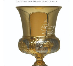 Caliz Para Iglesia O Capilla Con Patena T16 Vaso Sagrado