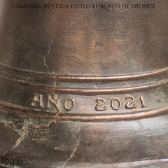 Campana De Bronce De 20 Kg Modelo Europeo Rustica