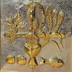Sagrario O Tabernaculo Elaborado En Alpaca 40x40 Cm