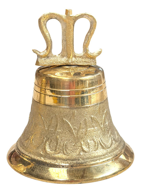 Campanilla de bronce No. 5, modelo tradicional, fundida a mano en México