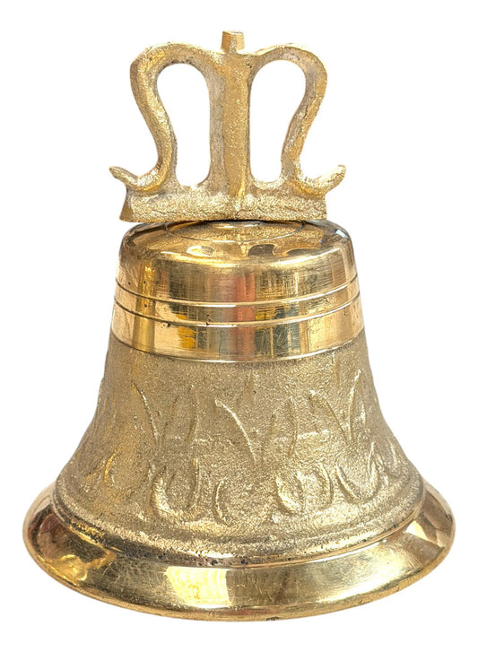 Campanilla de bronce No. 5, modelo tradicional, fundida a mano en México