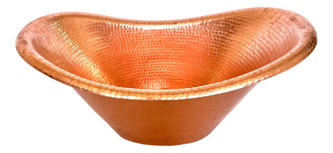 Hielera o cubera de cobre grande para botellas y hielos, martillada a mano en México
