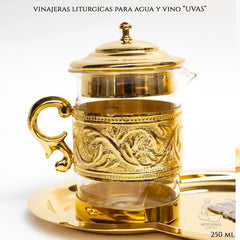 Juego De Vinajeras Para Agua Y Vino A953 Uvas