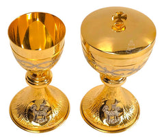 Caliz Copon Y Patena Liturgico Espinas Y Cordeo De Dios P1