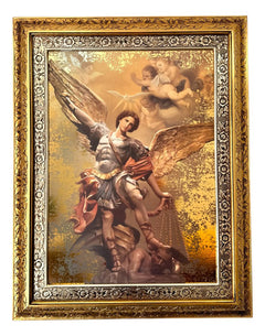 Cuadro De San Miguel Arcangel 90x70 Cm