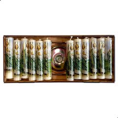Vela De Oración 12 Piezas Con Portavela