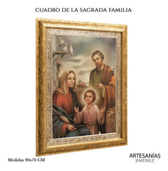 Cuadro San Jose 90x70 Cm Combinado Oro Y Plata Oro Y Plata
