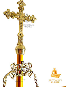 Porta Estandarte Cruz Simbolos De Los 4 Evangelistas
