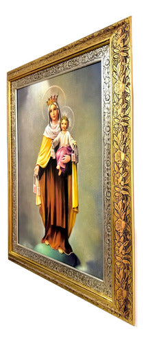 Cuadro San Jose 90x70 Cm Combinado Oro Y Plata Oro Y Plata