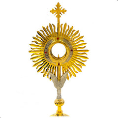 Custodia U Ostensorio Santísimo 65 Cm Corona Laurel Y Angel