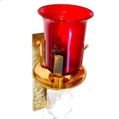 Lampara O Luz Del Santisimo Caramelo Espiral 1/2 Semana C1 Dorado