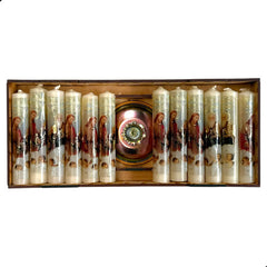 Vela De Oración 12 Piezas Con Portavela