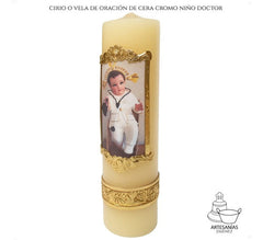 Cirio O Vela De Oración Del Niño Doctor