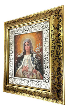 Cuadro Inmaculado Corazón De María 45x40 Cm