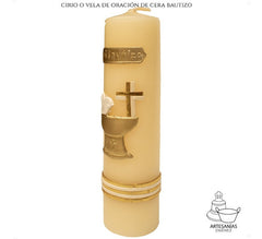 Cirio O Vela De Oración Bautizo