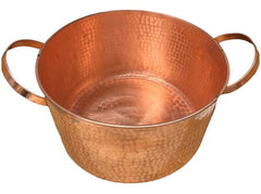 Cazuela O Cacerola De Cobre Con Tapa 7 Litros Marrón