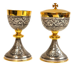 Caliz Copon Y Patena Liturgico Vaso Sagrado D05