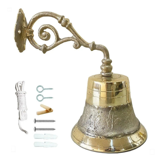 Campana de bronce para timbre No. 12, fundida a mano en México