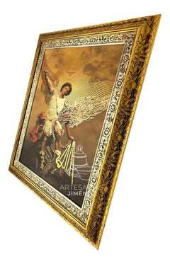 Cuadro San Jose 90x70 Cm Combinado Oro Y Plata Oro Y Plata
