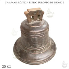 Campana De Bronce De 20 Kg Modelo Europeo Rustica