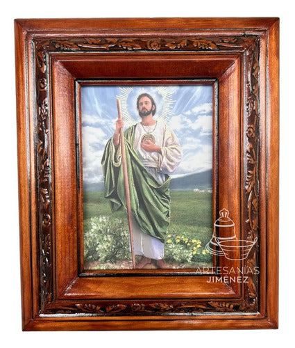 Cuadro San Judas Tadeo Nogal C02 Nogal