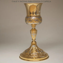Caliz Para Iglesia O Capilla Con Patena Vaso Sagrado T22